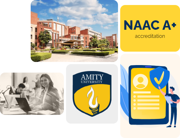 Campus, accreditation and profile visuals for Online MCA